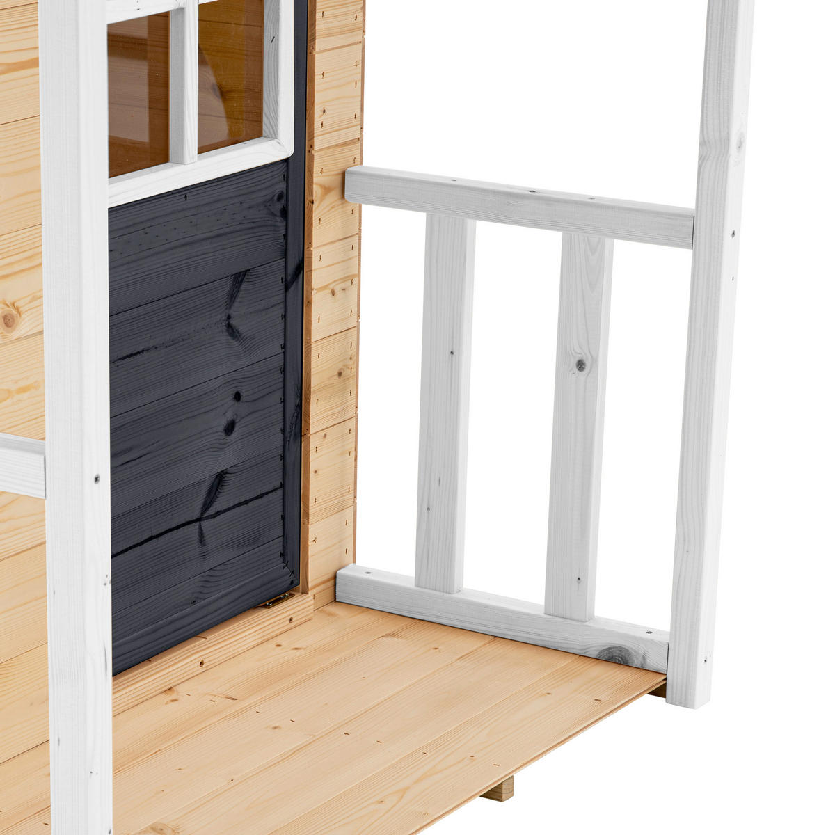 Zwerkules Spielhaus Holli natur B/H/L: ca. 121x140x137 cm Holli - weiß/natur (137,00/121,00/140,00cm) - Zwerkules