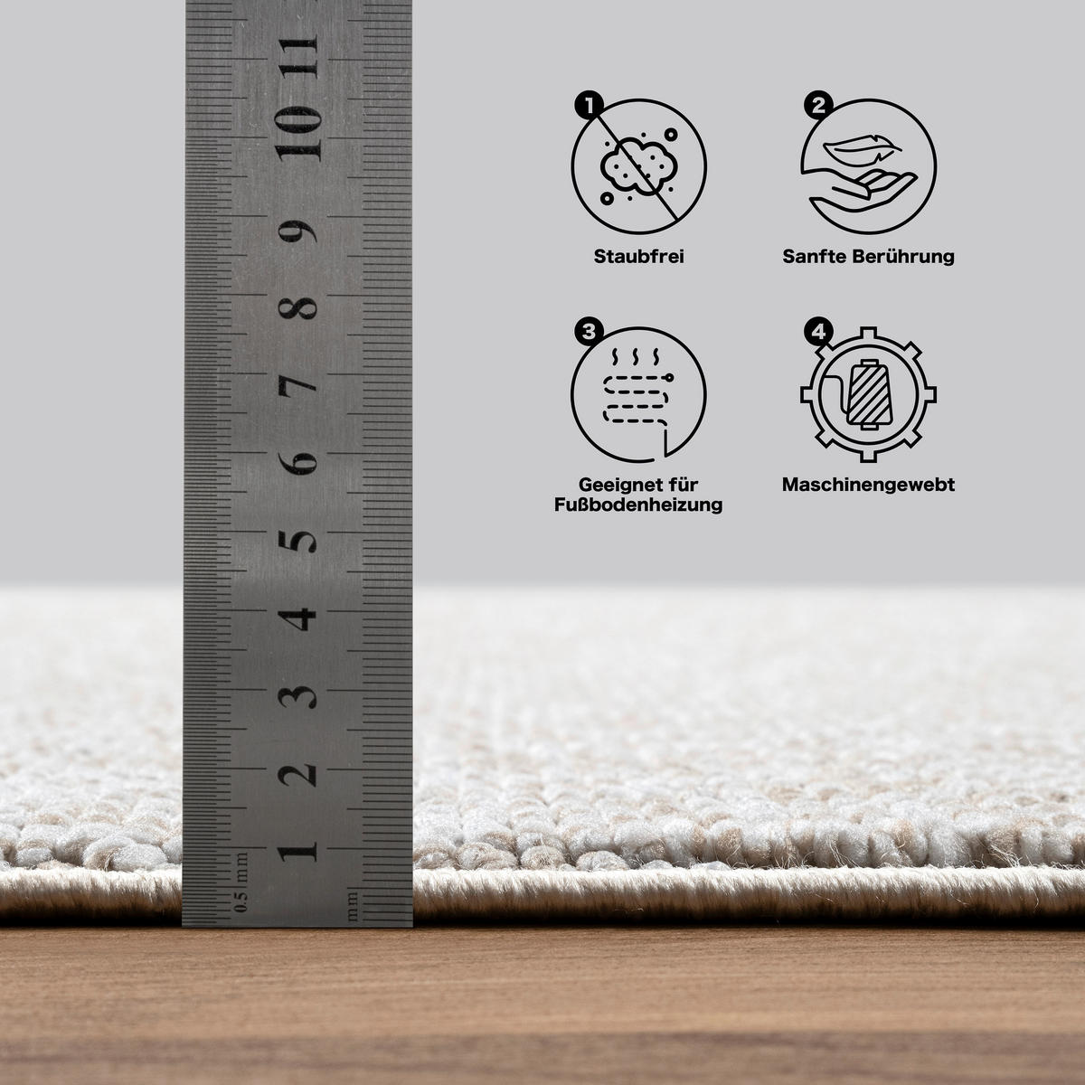 Sanat Teppich LORA PLUS beige B/L: ca. 140x200 cm LORA PLUS - beige (140,00/200,00cm) - Sanat