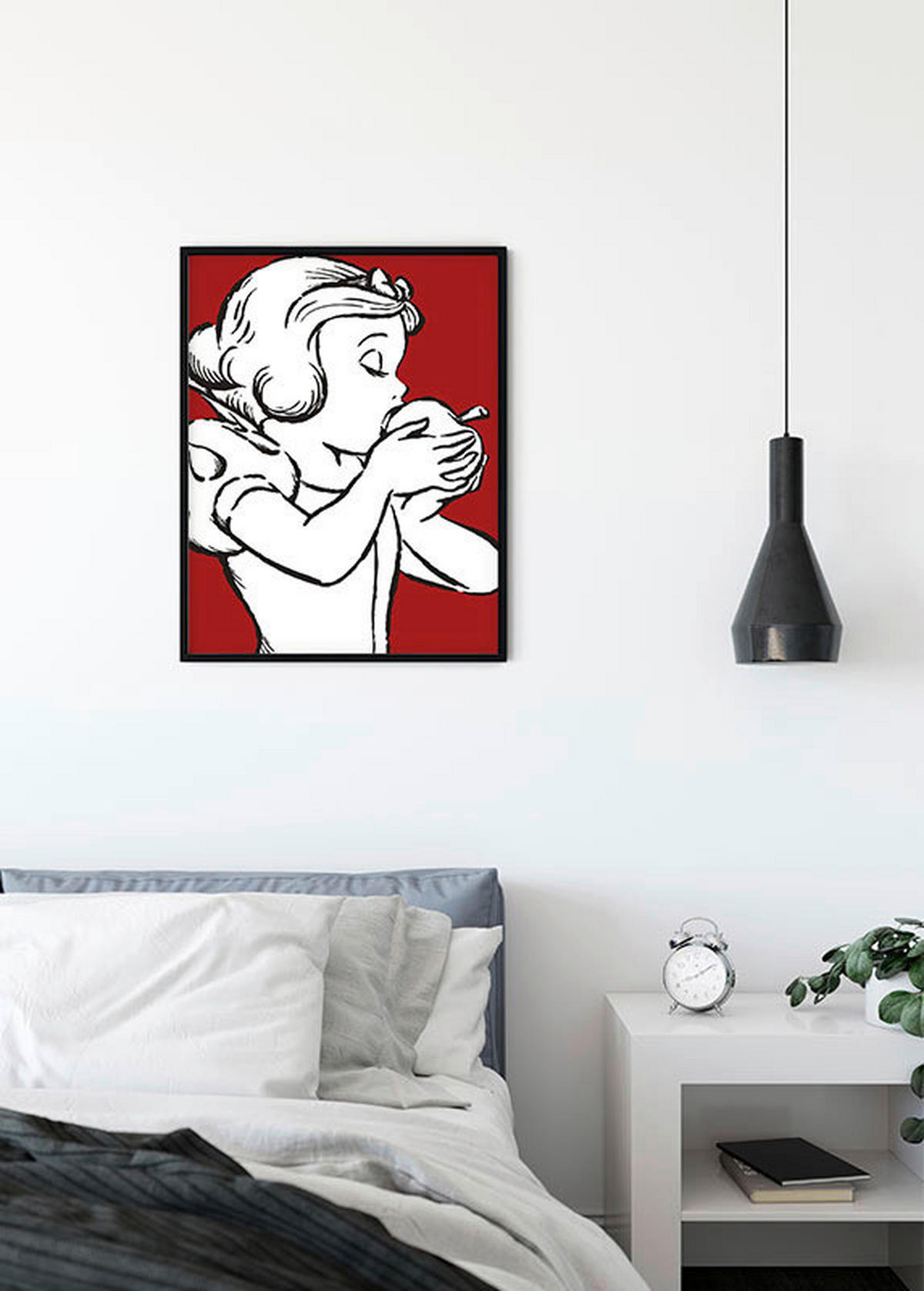 Komar Poster Snow White Apple Bite - red Disney B/L: ca. 50x70 cm Snow White Apple Bite - red - (50,00/70,00cm) - Komar