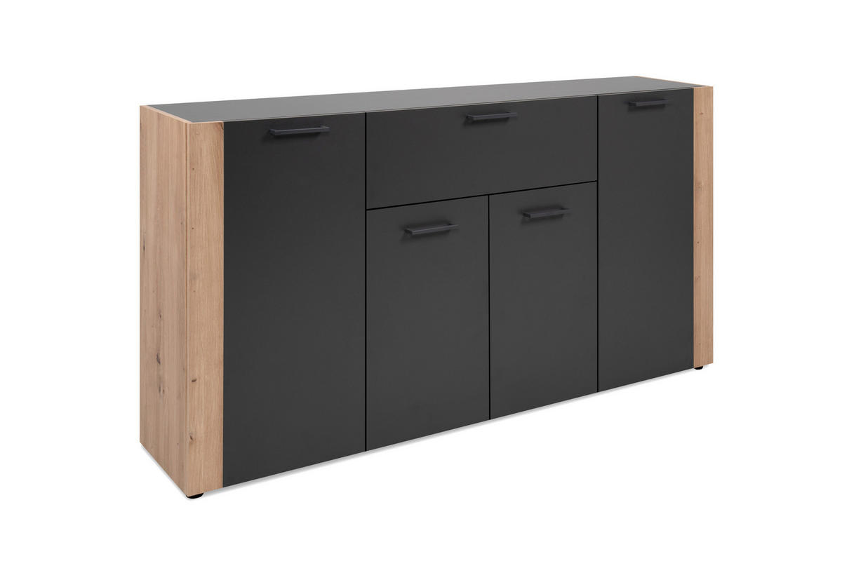 Sideboard Cento anthrazit Eiche Artisan Oak Nachbildung Cento - Eiche/anthrazit