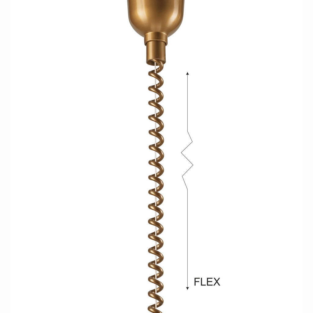 Thumbnail - Lamkur Deckenleuchte gold Glas B/H/L: ca. 64x30x64 cm E27 1 Brennstellen