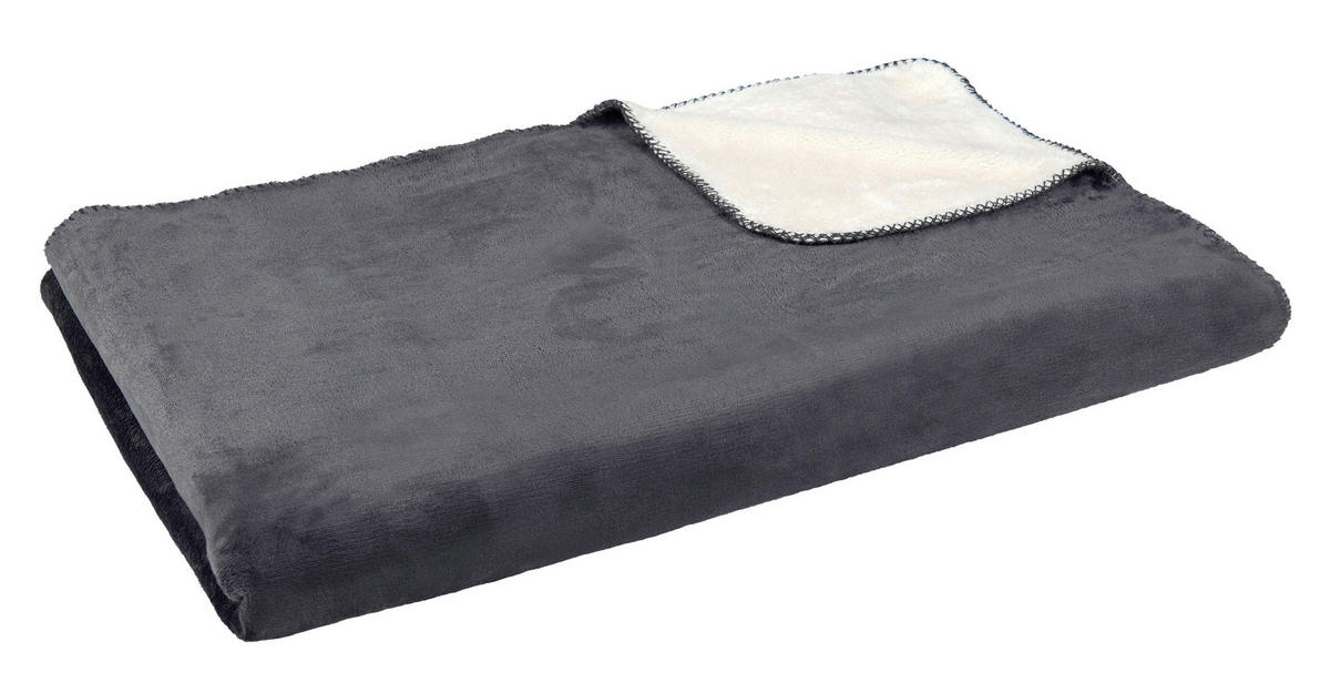 Wohndecke Wohndecke_Sherpa 150x200cm anthr. - anthrazit (150,00/200,00cm)