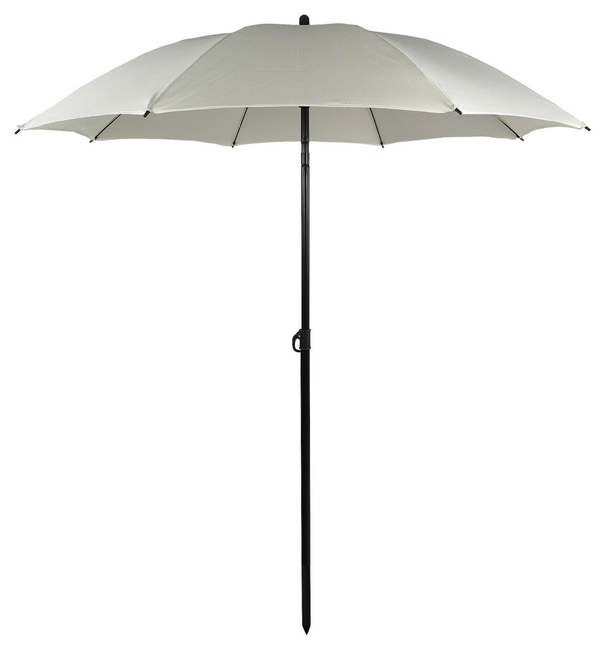 VCM Balkon-Sonnenschirm beige Stahl H/D: ca. 280x180 cm Balkon-Sonnenschirm - beige (180,00/280,00cm) - VCM