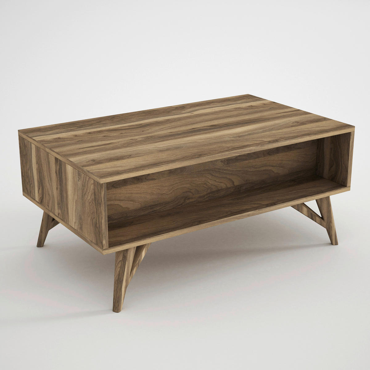 Couchtisch Yakamoz walnuss Nachbildung B/H/T: ca. 90x43,5x60 cm Yakamoz - walnuss (90,00/43,50/60,00cm) - moebel17