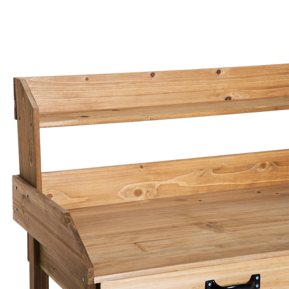 Outsunny Gärtnertisch natur B/H/L: ca. 45x112x112 cm ca. 30 kg Gärtnertisch 845-170 - natur (112,00/45,00/112,00cm) - Outsunny