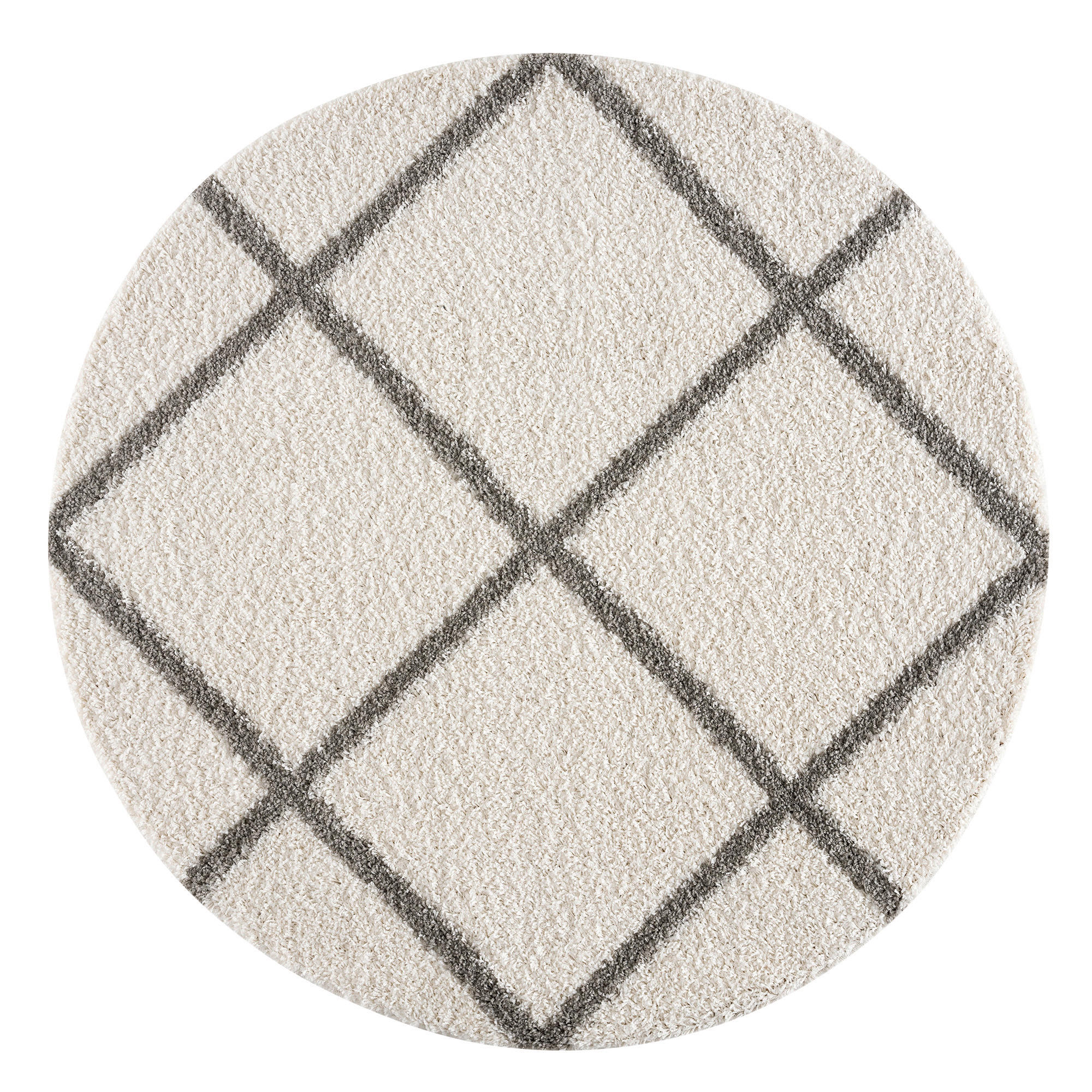 Sanat Hochflorteppich MADRID creme D: ca. 200 cm MADRID - creme (200,00cm) - Sanat