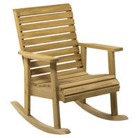 Outsunny Schaukelstuhl Schaukelstuhl - braun (64,00/86,00/85,00cm) - Outsunny