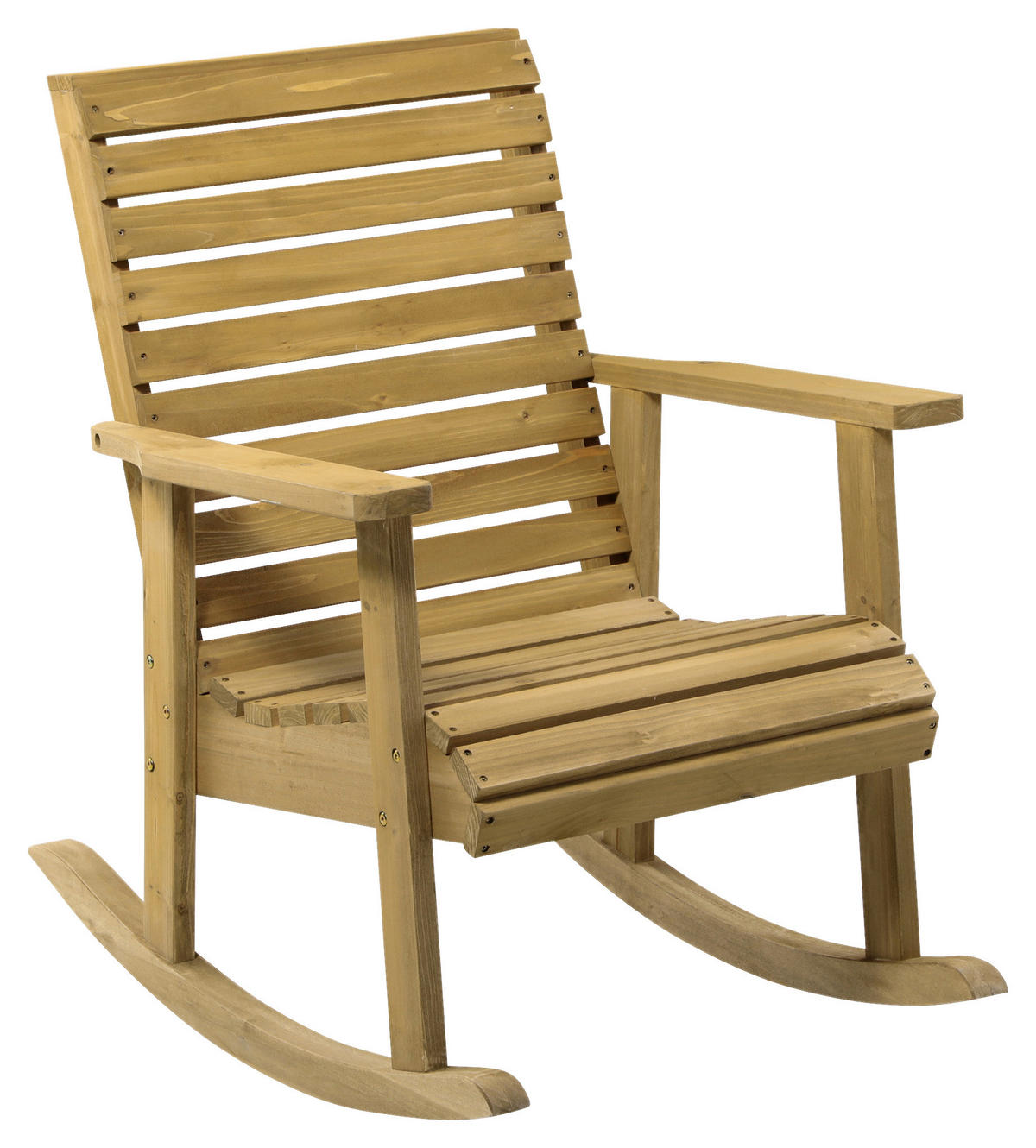 Outsunny Schaukelstuhl Schaukelstuhl - braun (64,00/86,00/85,00cm) - Outsunny