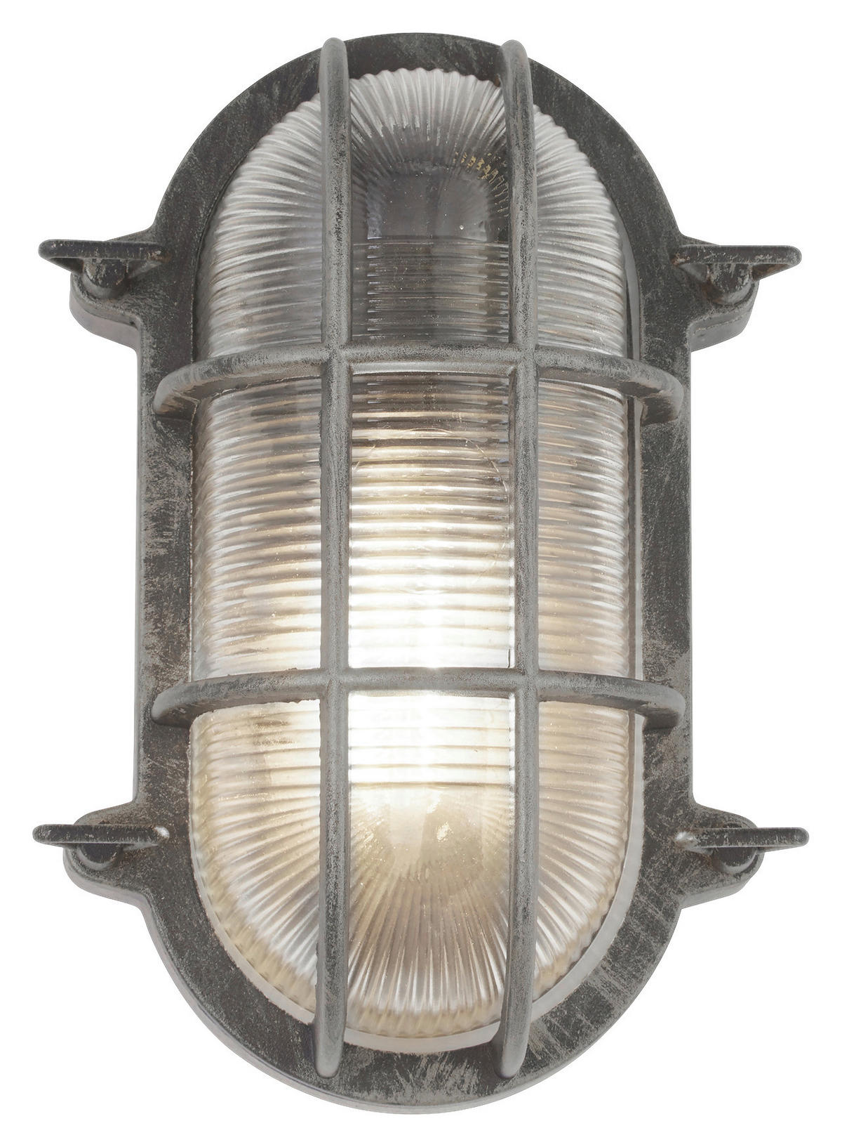 Searchlight Außenleuchte schwarz Stahl B/H/T: ca. 16x25x10,5 cm E27 1 Brennstellen Bulkhead - schwarz (16,00/25,00/10,50cm) - Searchlight