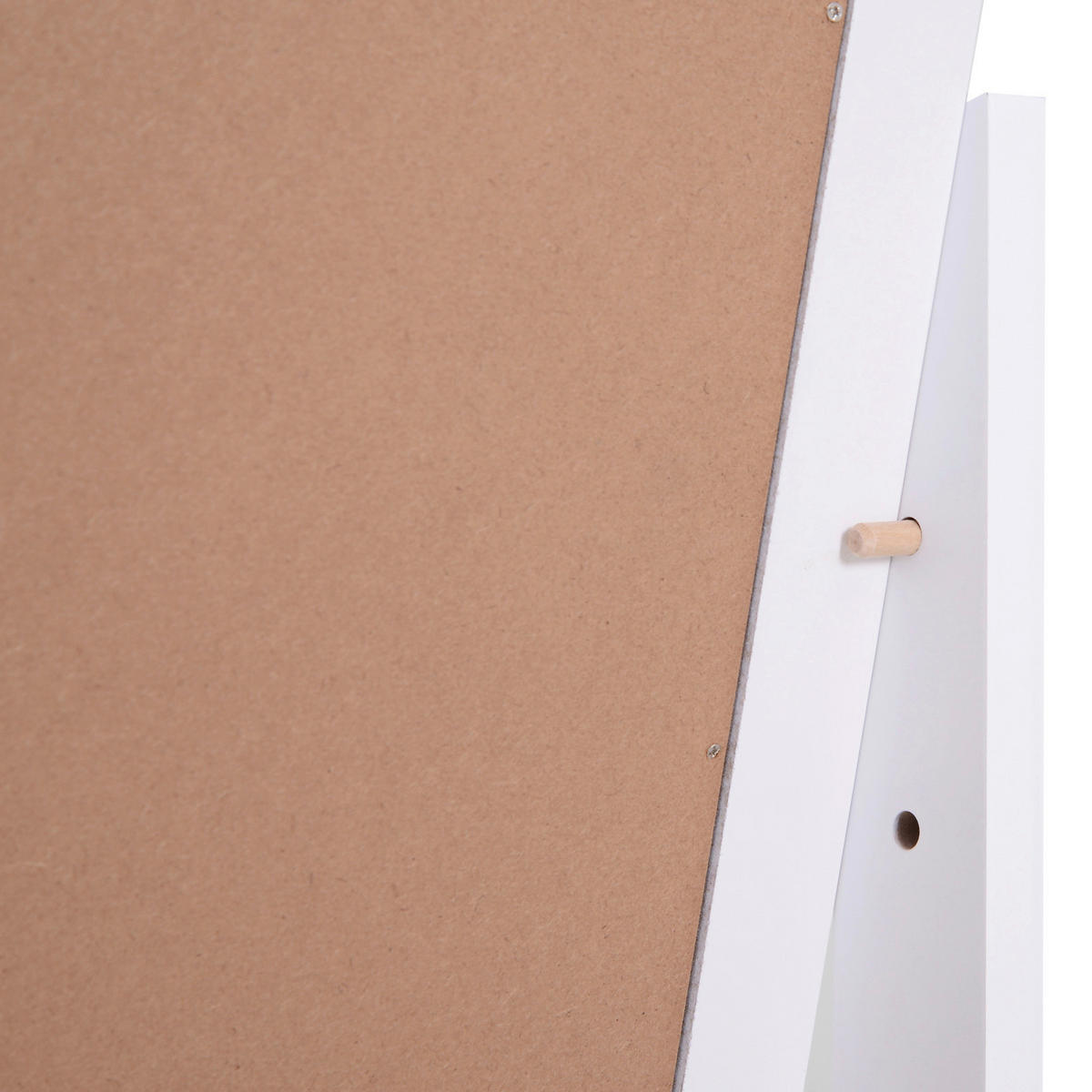 Standspiegel 831-268WT weiß MDF B/H/T: ca. 47x148x46 cm 831-268WT - weiß (47,00/148,00/46,00cm) - HOMCOM