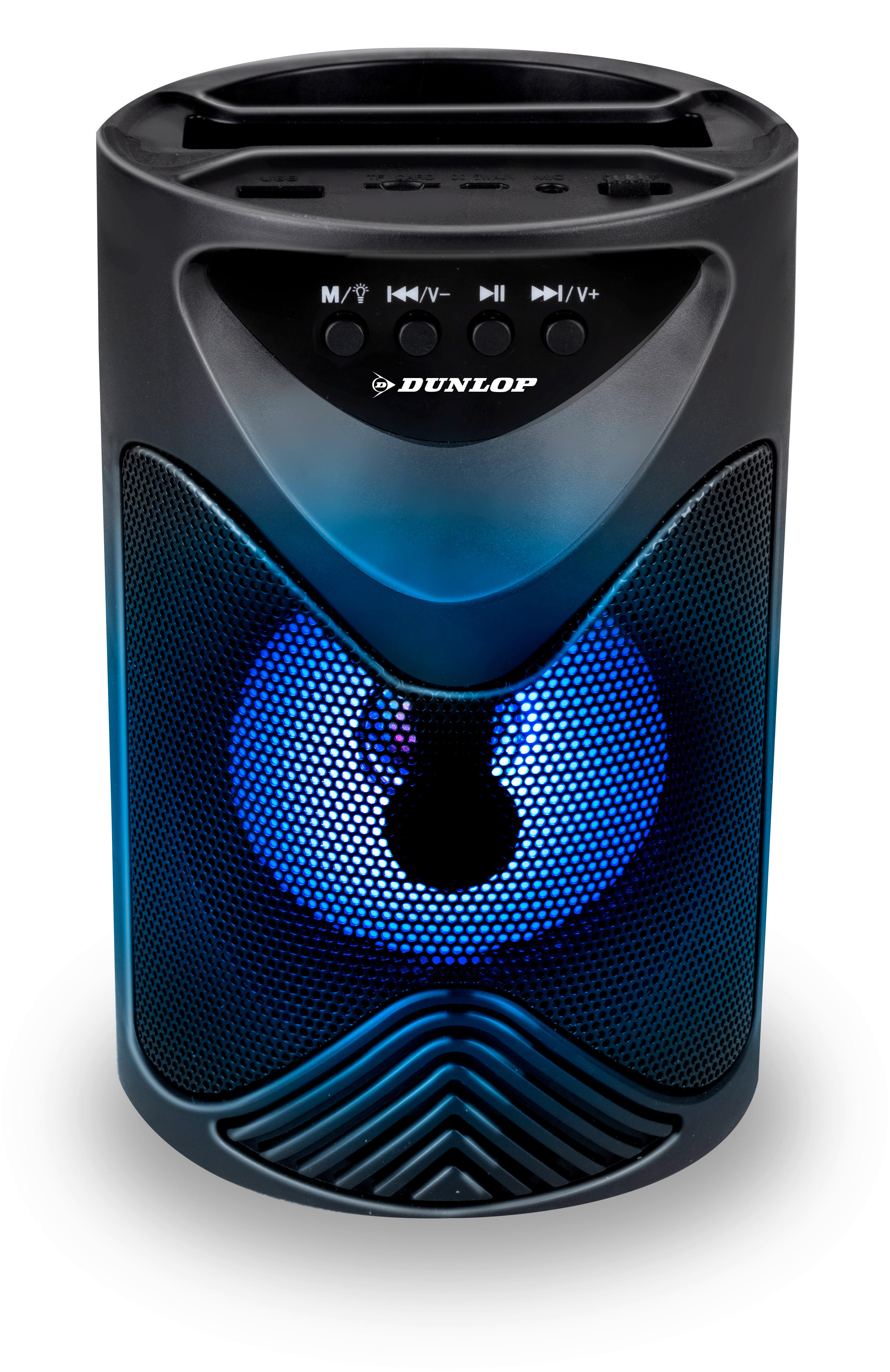 Dunlop Lautsprecher schwarz H: ca. 18 cm Bluetooth-LED-Lautsprecher - schwarz (18,00cm) - Dunlop