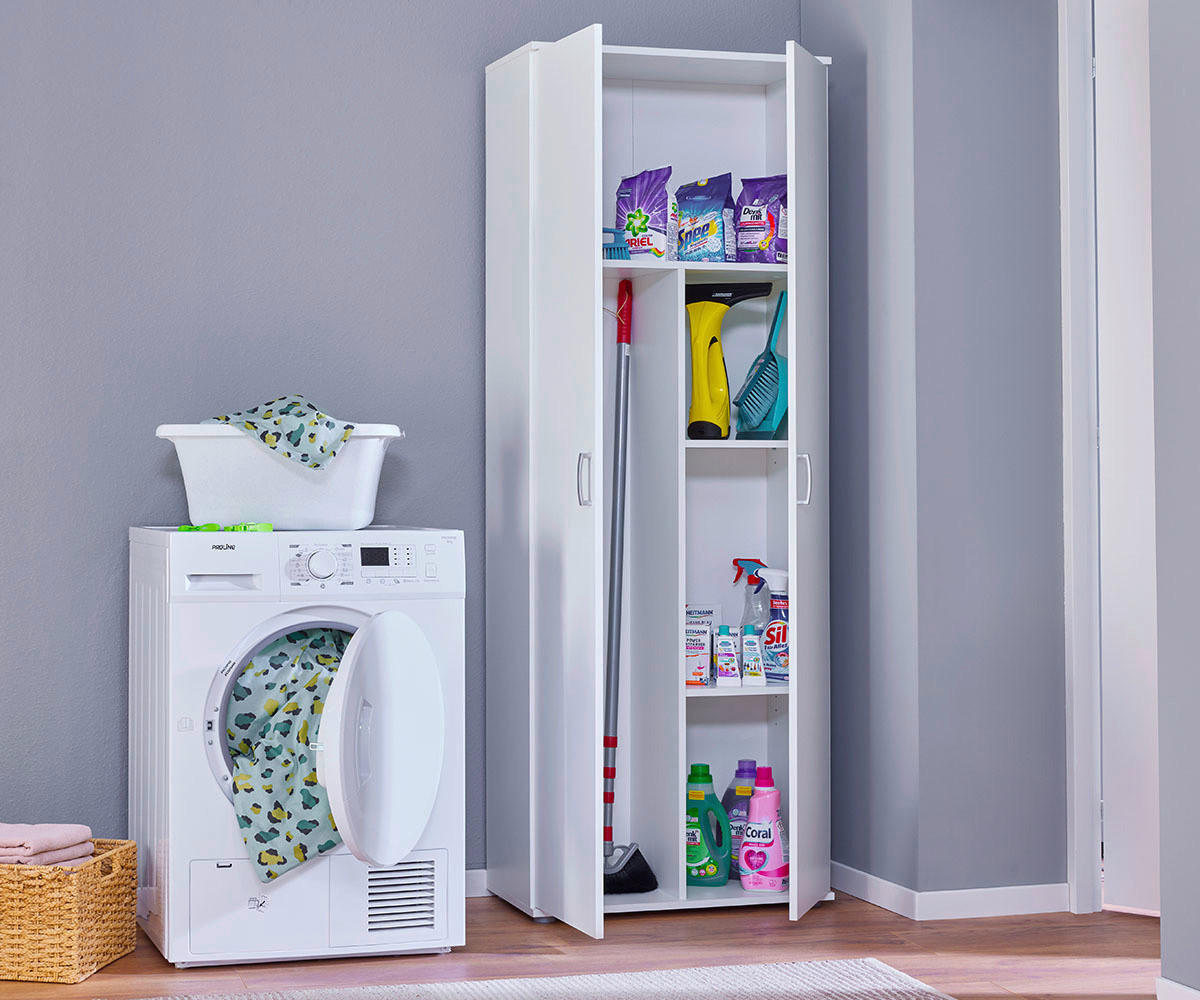 Mehrzweckschrank ARCONATI HHS weiß beschichtet Nachbildung B/H/L: ca. 34x189x70 cm ARCONATI HHS - weiß (70,00/34,00/189,00cm) - Inter Link