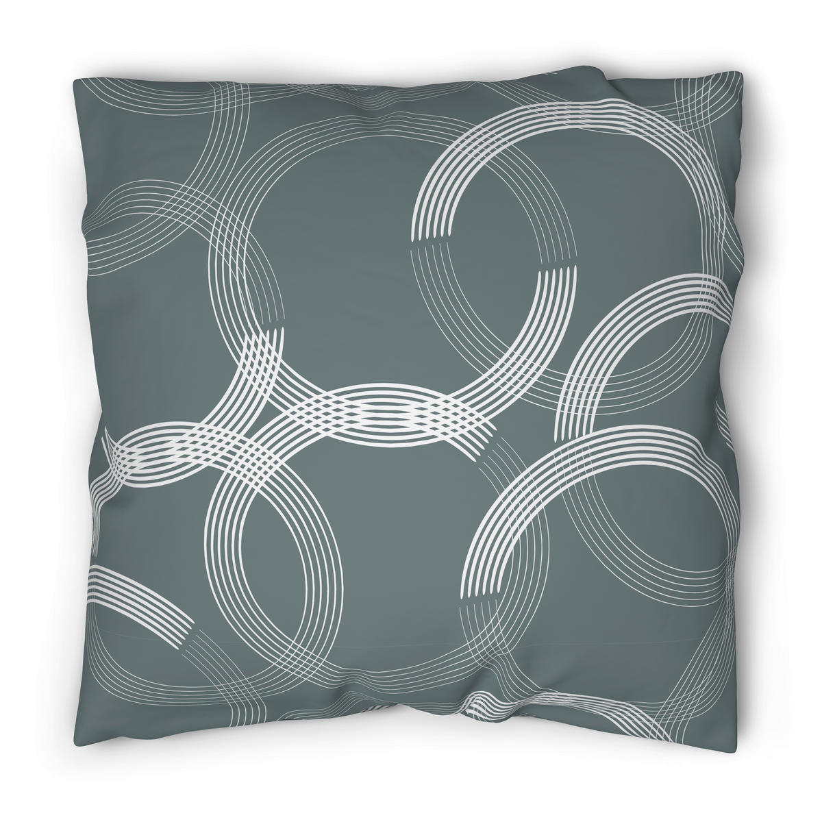 Microfaser Bettwäsche Bettwäsche_Microfaser Kreise - grau (135,00/200,00cm)