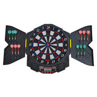 HOMCOM Dartscheibe B/H/L: ca. 49x5,5x54,6 cm Elektronische_Dartscheibe - schwarz (54,60/49,00/5,50cm) - HOMCOM