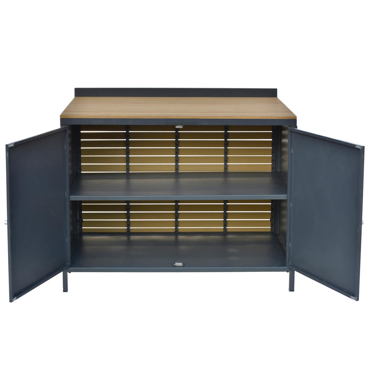 POCOline Outdoor-Küchenmodul anthrazit Aluminium B/H/L: ca. 110x89x61,5 cm Outdoor-Küchenmodul - natur/anthrazit (61,50/110,00/89,00cm) - POCOline