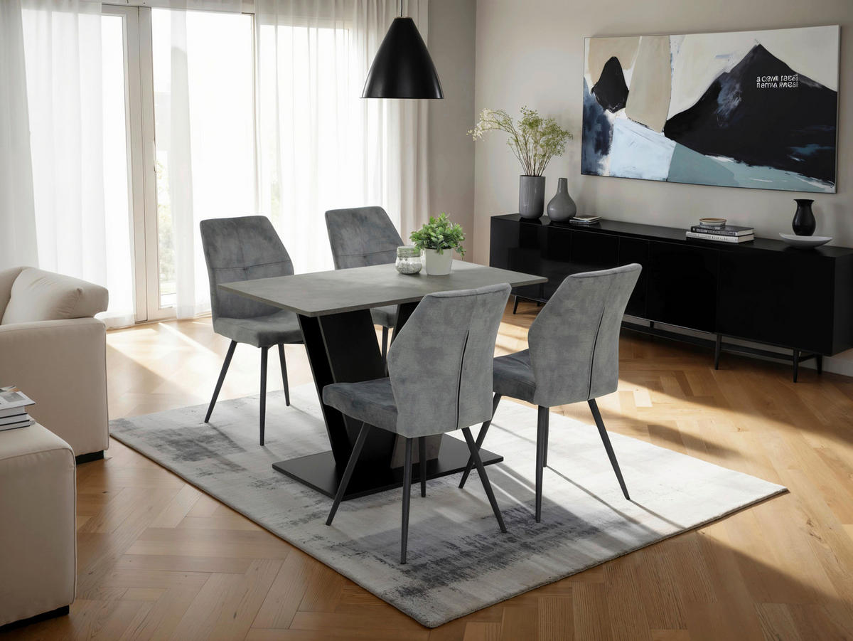 Essgruppe Elbe Holzwerkstoff B/H/T: ca. 110x76x70 cm Elbe - (110,00/76,00/70,00cm) - Hela