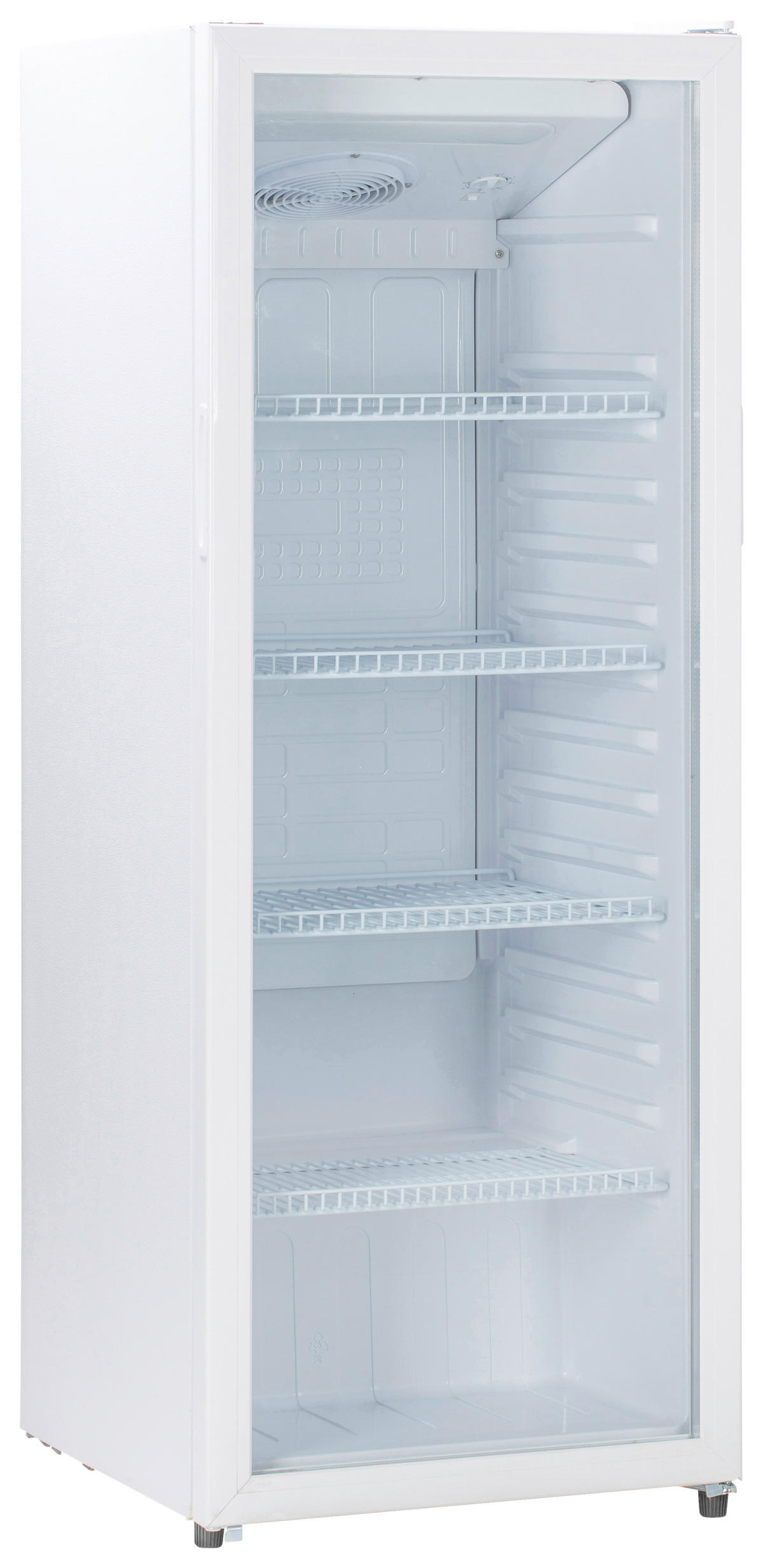 POCOline Glastürkühlschrank GTK144-235 DW weiß B/H/T: ca. 54x144x55 cm Glastürkühlschrank GTK144-235 DW - weiß (54,00/144,00/55,00cm) - POCOline