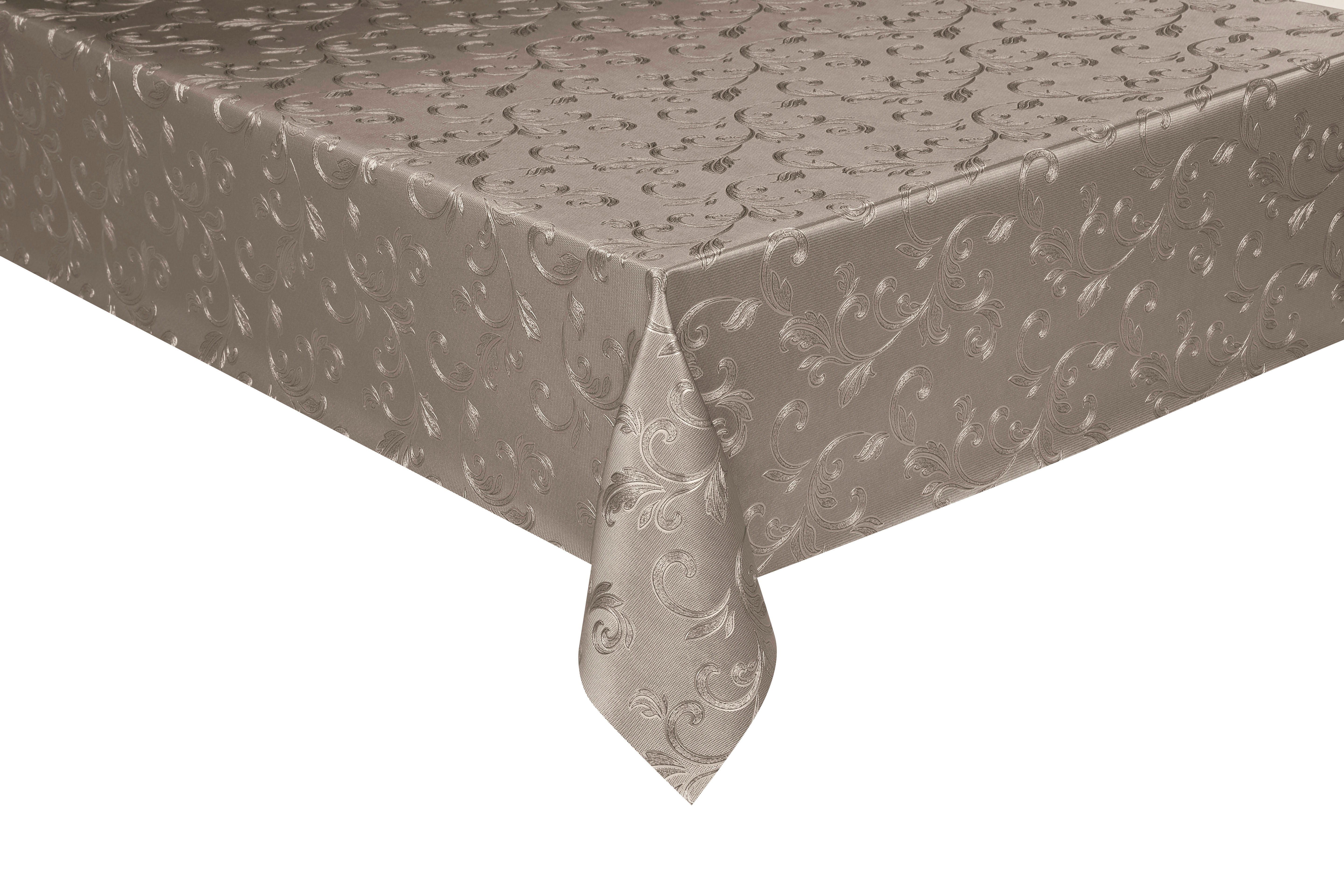 Polyline Abwaschbarer Tischbelag Ranke taupe B: ca. 140 cm Ranke - taupe (140,00cm) - Polyline