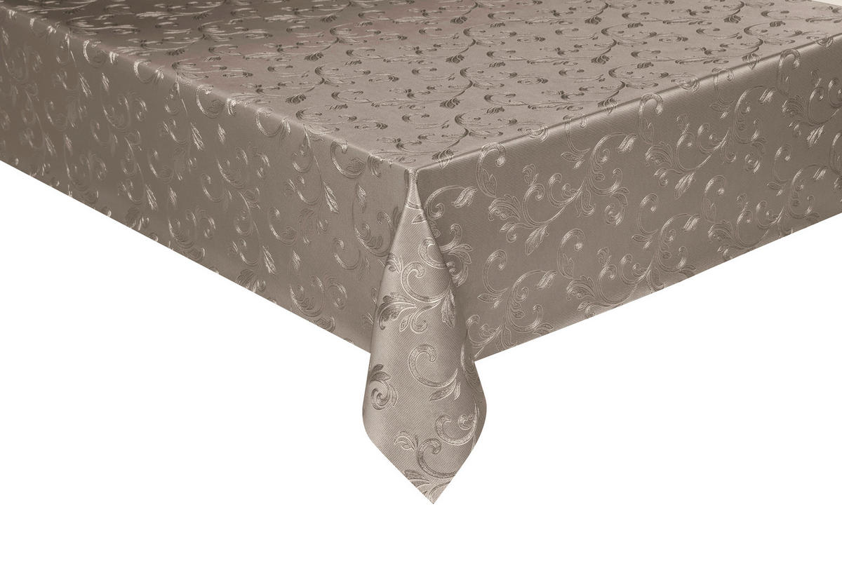 Polyline Abwaschbarer Tischbelag Ranke taupe B: ca. 140 cm Ranke - taupe (140,00cm) - Polyline