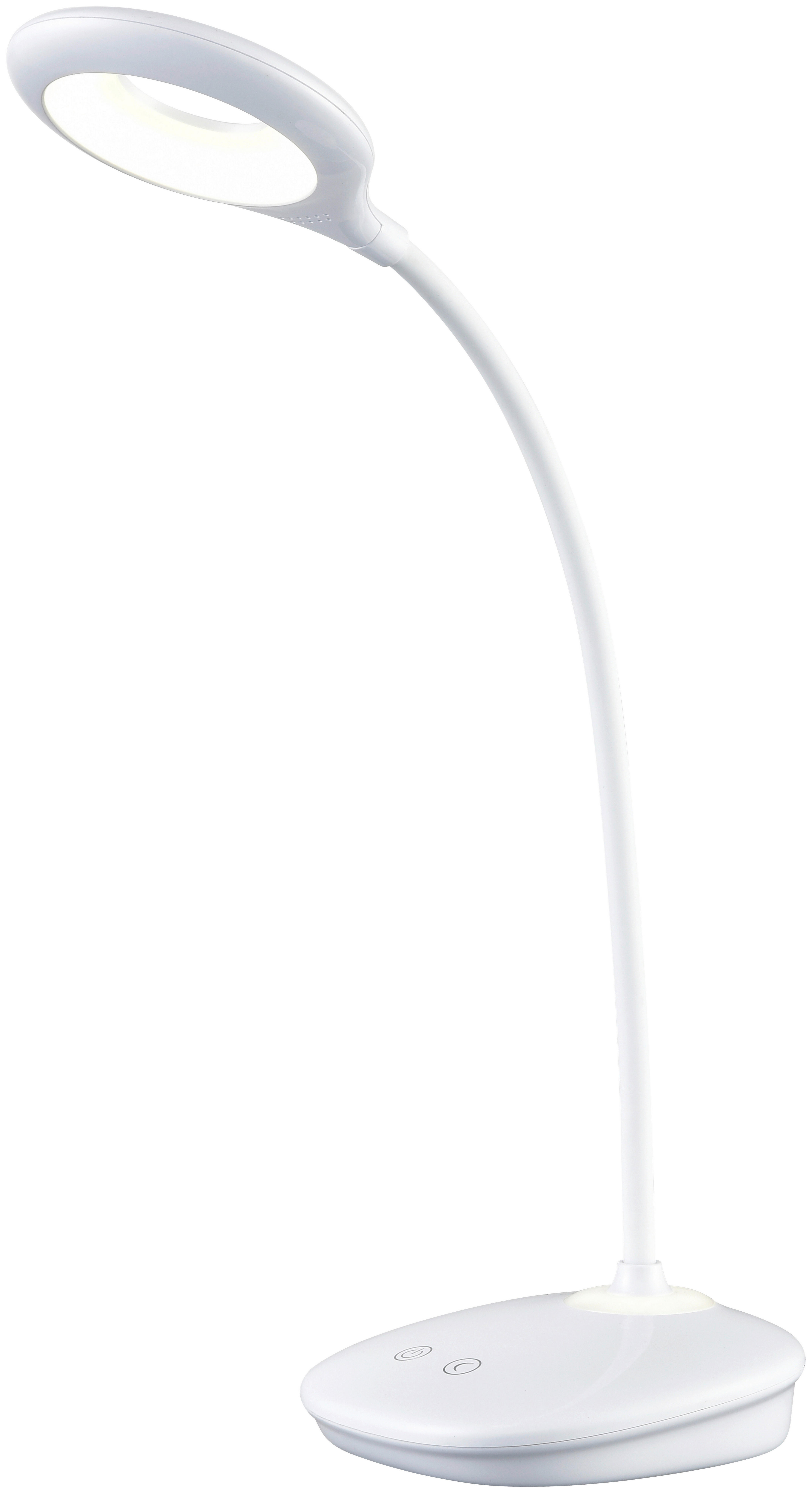 POCOline Schreibtischleuchte Matteo weiß Kunststoff H: ca. 44 cm Matteo - weiß (44,00cm) - POCOline