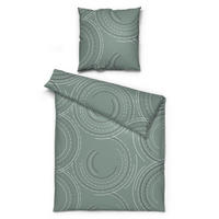 Microfaser Bettwäsche Bettwäsche_Microfaser Kreise grün - grün (135,00/200,00cm) - Sensation