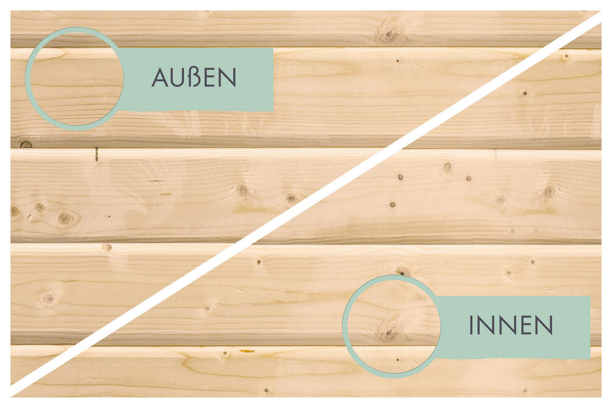 Karibu Gartenhaus Tony 0 natur B/H/T: ca. 182x219x126 cm Tony 0 - natur (182,00/219,00/126,00cm) - Karibu