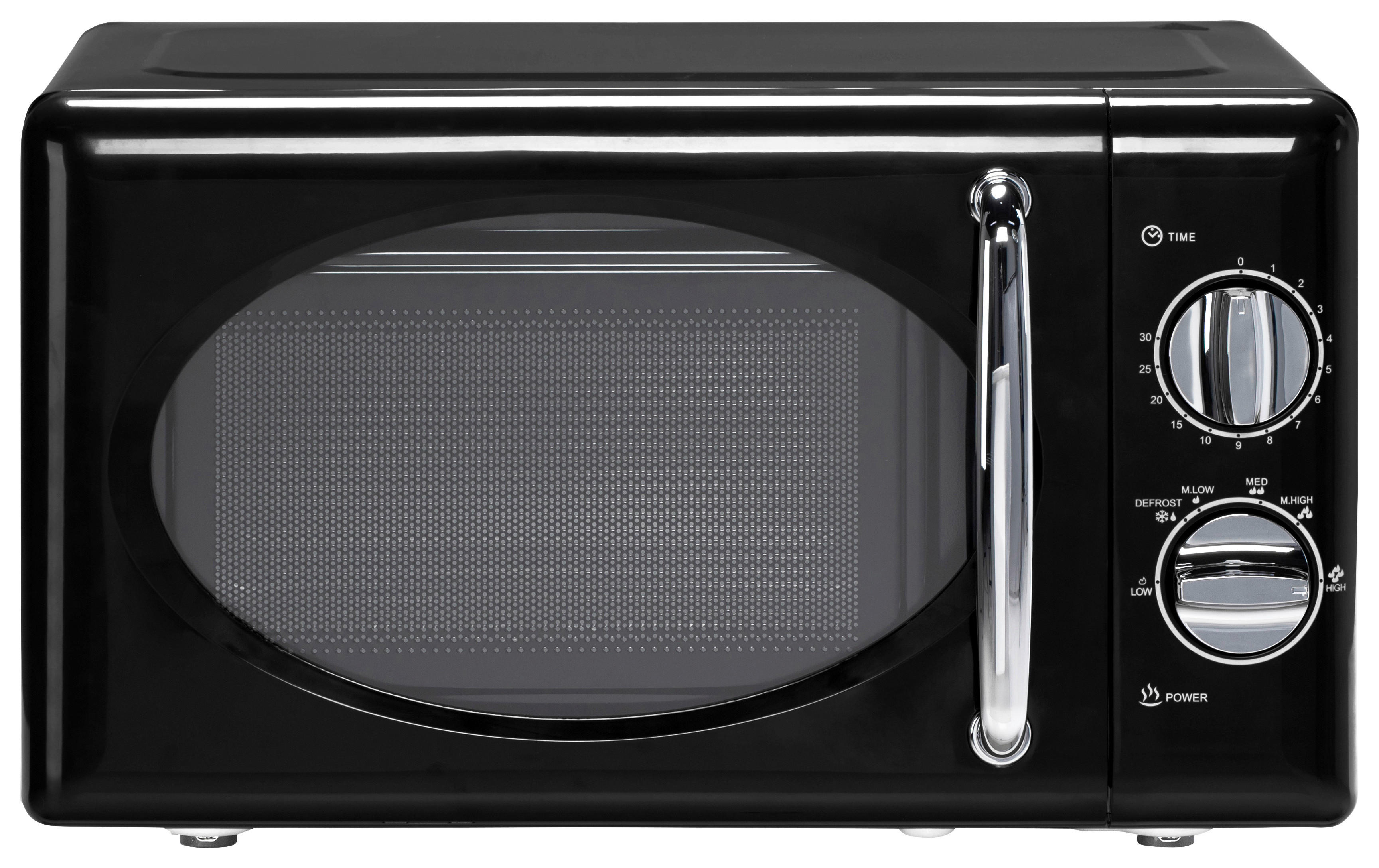 POCOline Mikrowelle 20MX30-L schwarz Metall B/H/T: ca. 45x26x35 cm ca. 20 l Mikrowelle_Rom - schwarz (45,00/26,00/35,00cm) - POCOline
