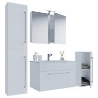 Waschplatz 5tlg-Badinos weiß B/H/T: ca. 80x50x46 cm 5tlg-Badinos - weiß (80,00/50,00/46,00cm) - VCM Möbel