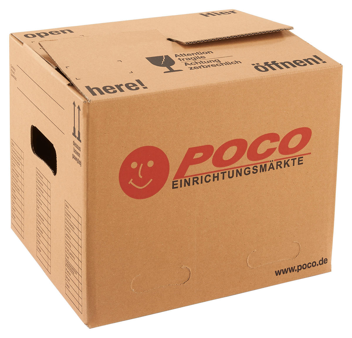 POCOline Umzugskarton B/H/L: ca. 31x31x39 cm Umzugskarton 39x31x31cm - (39,00/31,00/31,00cm) - POCOline