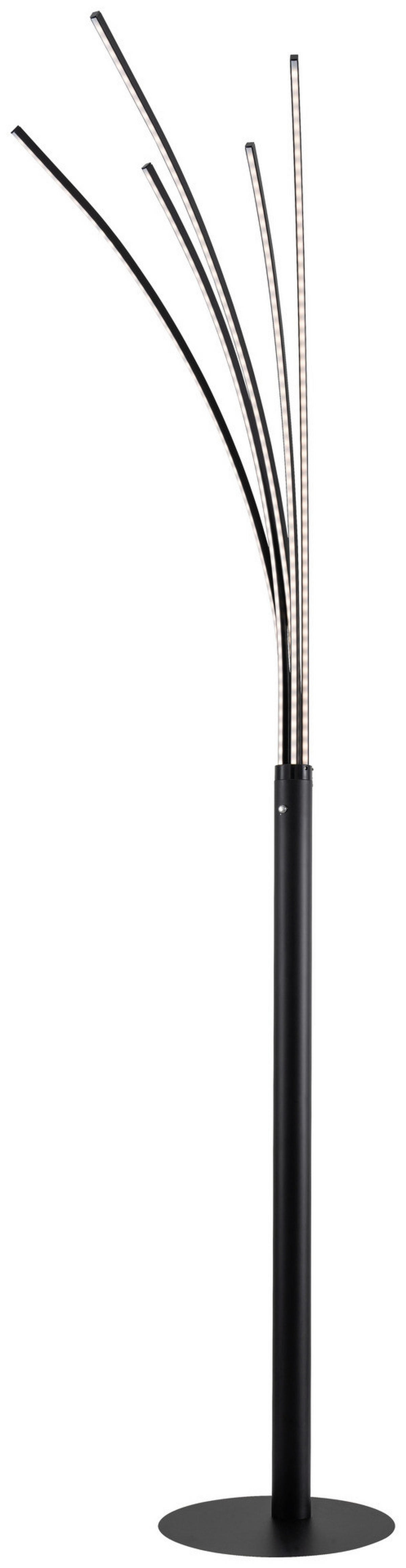POCOline Stehleuchte Palmier schwarz Alu Metall H: ca. 180 cm 5 Brennstellen Palmier - schwarz (180,00cm) - POCOline
