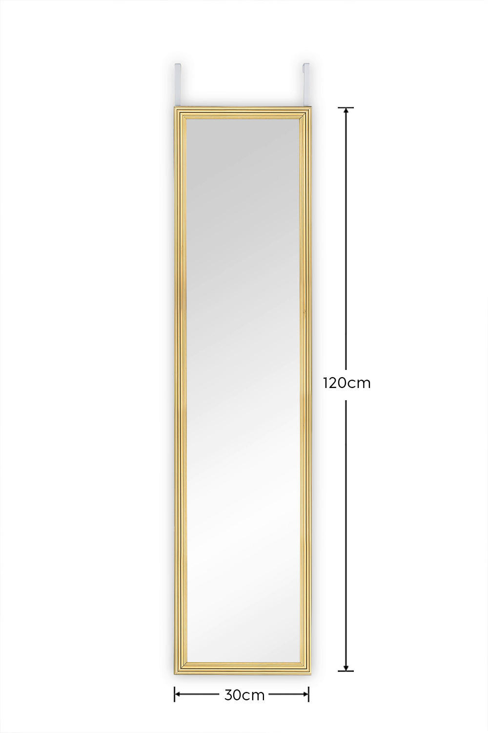 Türhängespiegel Bea gold Optik B/H/T: ca. 30x120x2 cm Bea - gold (30,00/120,00/2,00cm)