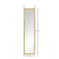 Türhängespiegel Bea gold Optik B/H/T: ca. 30x120x2 cm Bea - gold (30,00/120,00/2,00cm)