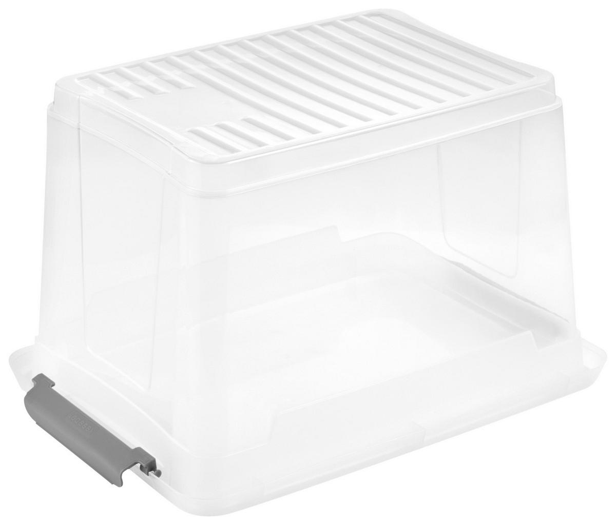 Aufbewahrungsbox transparent B/H/L: ca. 28,5x23,5x37,5 cm Clipbox_Leonie 16,6l - transparent (37,50/28,50/23,50cm)