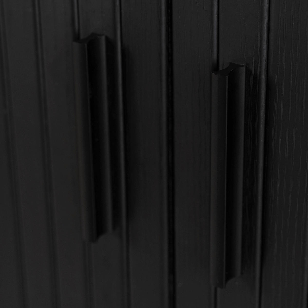 Kommode SELVA schwarz B/H/T: ca. 100x118x40 cm SELVA - schwarz (100,00/118,00/40,00cm) - WIPMEB