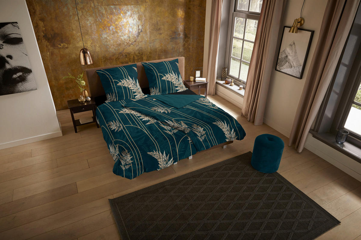 Bettwäsche Malak grün Polyester B/L: ca. 135x200 cm Malak - grün (135,00/200,00cm) - Pure