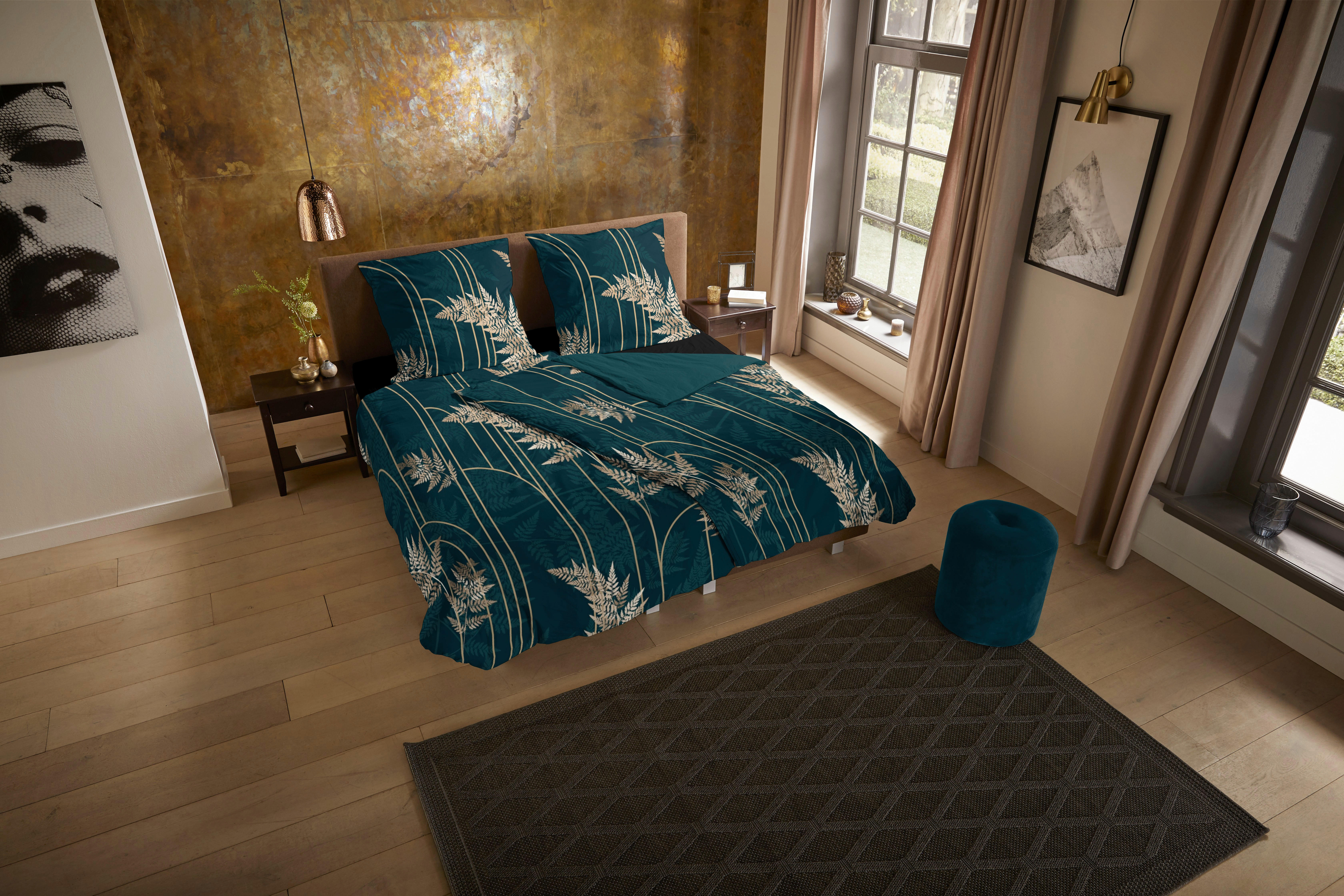 Thumbnail - Microfaser Bettwäsche Malak grün Polyester B/L: ca. 135x200 cm