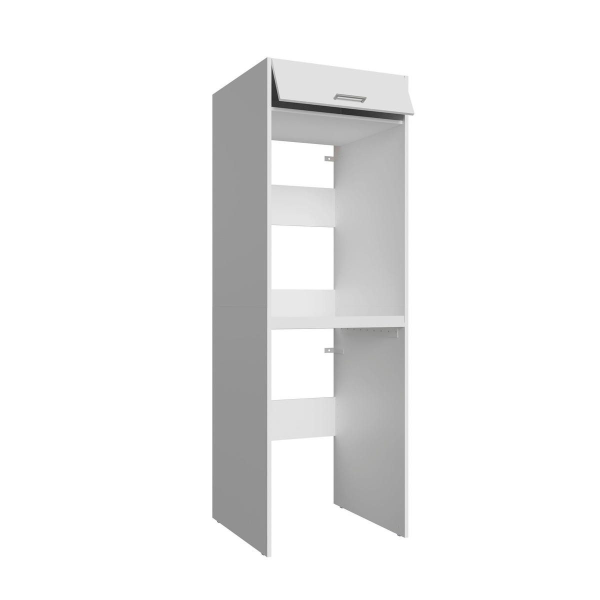 Washcab Waschmaschinenturm weiß Holz Waschmaschinenturm WCTO200 - weiß - Washcab