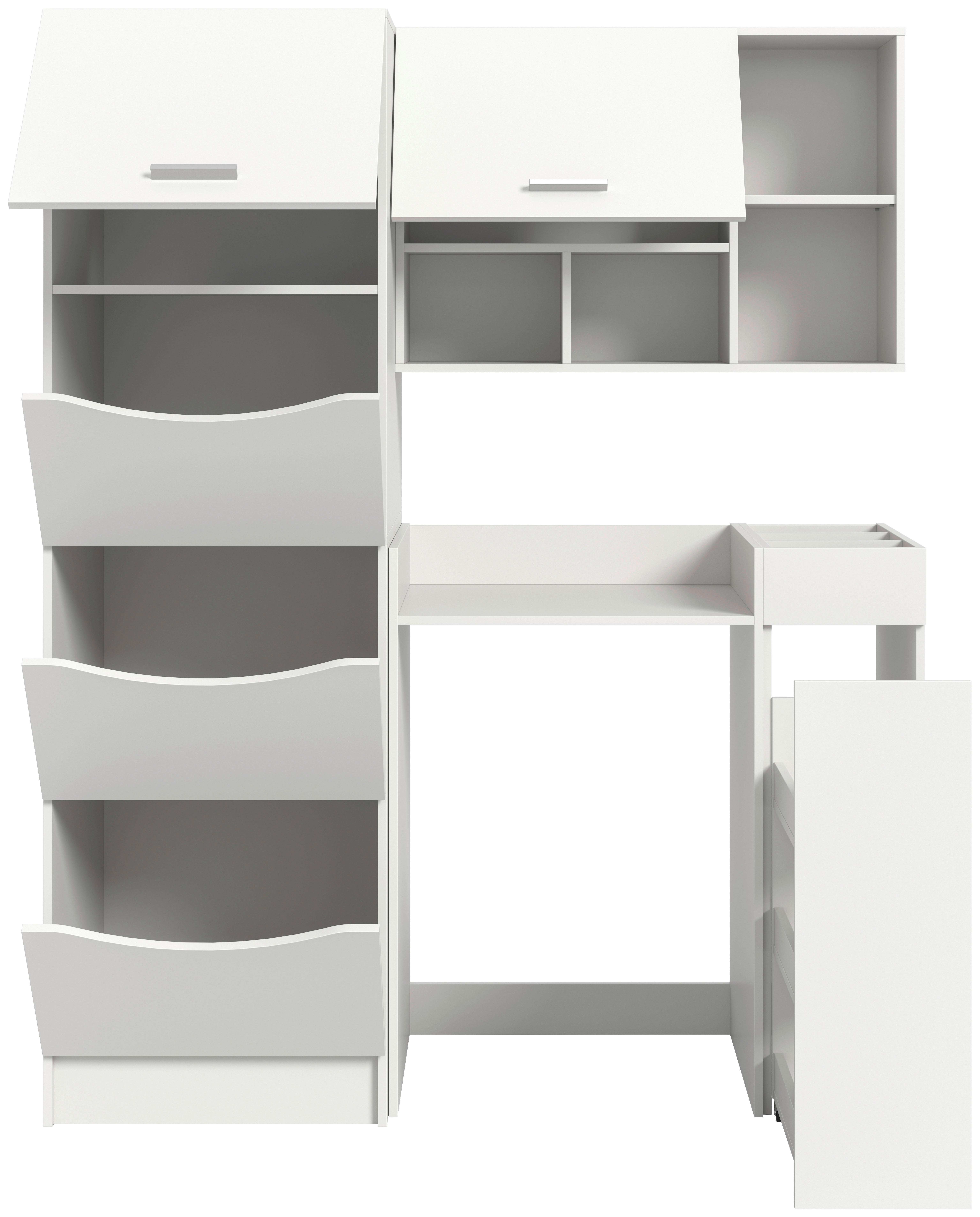 Waschmaschinenumbauschrank Free weiß B/H/T: ca. 126x195x68 cm Free - weiß (126,00/195,00/68,00cm) - xonox.home