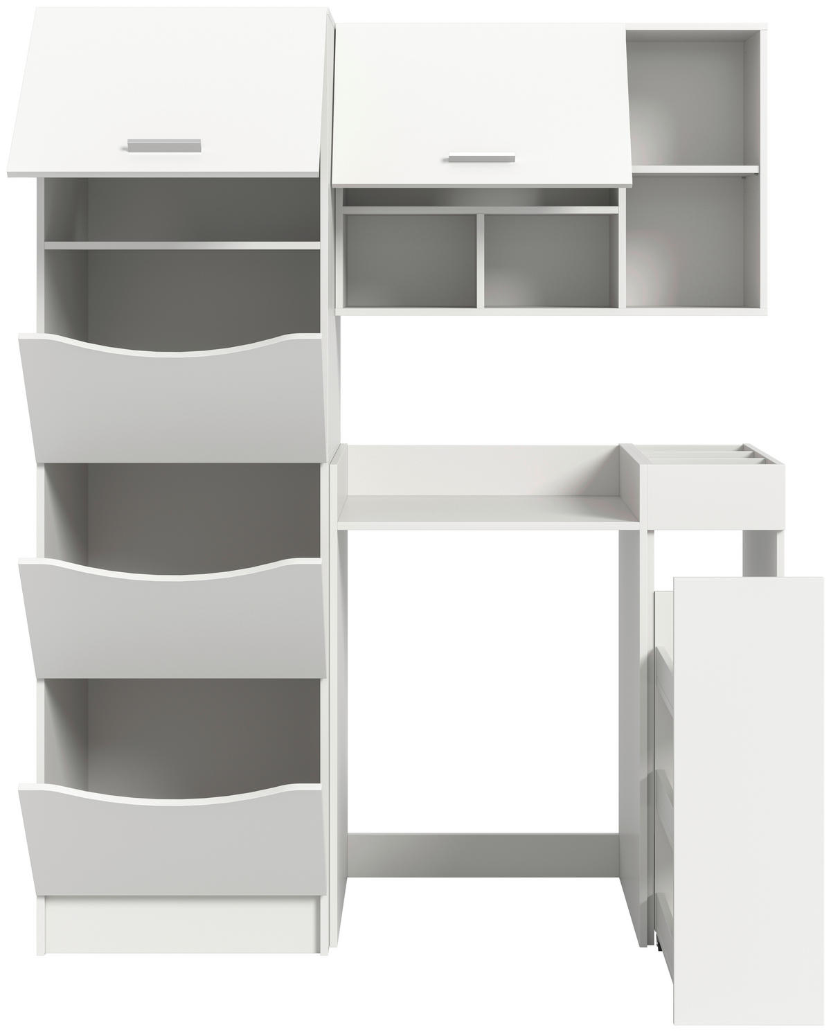 Waschmaschinenumbauschrank Free weiß B/H/T: ca. 126x195x68 cm Free - weiß (126,00/195,00/68,00cm) - xonox.home