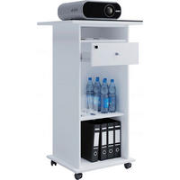 VCM Beamer-Stand Rollwagen Schublade weiß Beamer-Stand Neta - weiß (60,00/108,00/50,00cm) - VCM