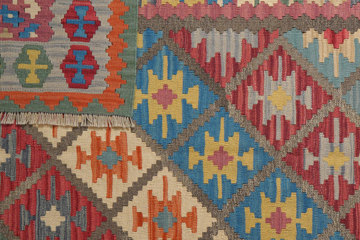 PersaTepp Teppich Kelim Gashgai grau B/H/L: ca. 173x1x245 cm Kelim Gashgai - rosa/grau (245,00/173,00/1,00cm) - PersaTepp