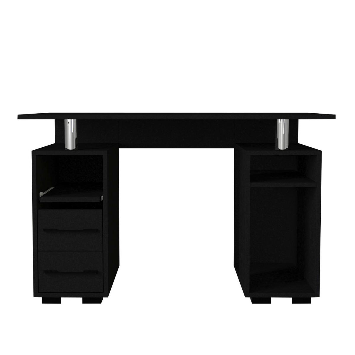 Schreibtisch Bello schwarz B/H/T: ca. 120x74x60 cm Bello - schwarz (120,00/74,00/60,00cm) - moebel17