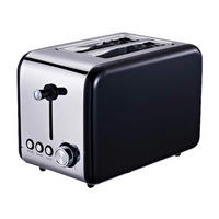 MICHELINO Toastautomat 74084 schwarz Kunststoff Metall Toastautomat - schwarz - MICHELINO