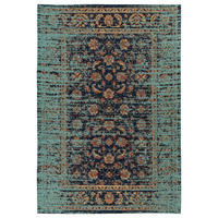 360Living Teppich Charme blau B/L: ca. 80x150 cm Charme - blau/multicolor (80,00/150,00cm) - 360Living