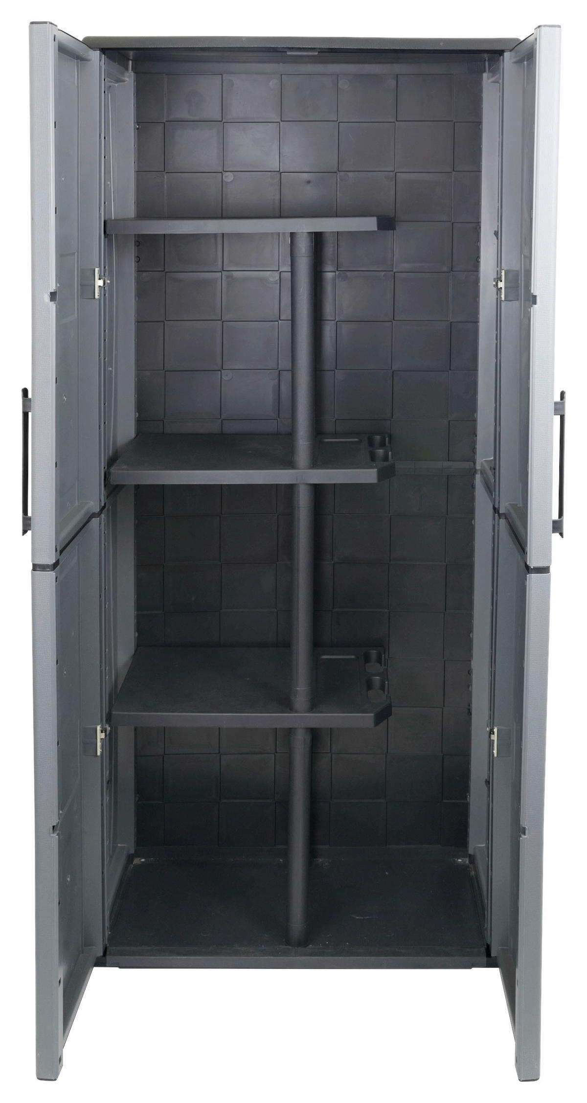 ArtPlast Kunststoffschrank Free dunkelgrau Kunststoff B/H/T: ca. 68x163x37 cm Free - schwarz/dunkelgrau (68,00/163,00/37,00cm) - ArtPlast