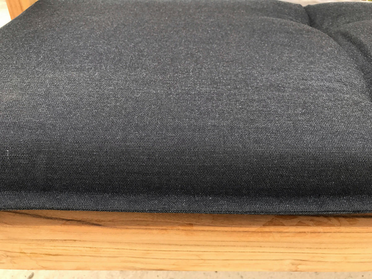 Grasekamp Auflage für Gartenbank anthrazit Kunststoff B/H/L: ca. 51x8x195 cm Auflage_Gartenbank - anthrazit (195,00/51,00/8,00cm) - Grasekamp