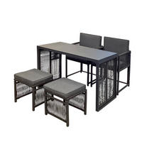 POCOline Balkonset Stone schwarz Stahl Stone - schwarz - POCOline