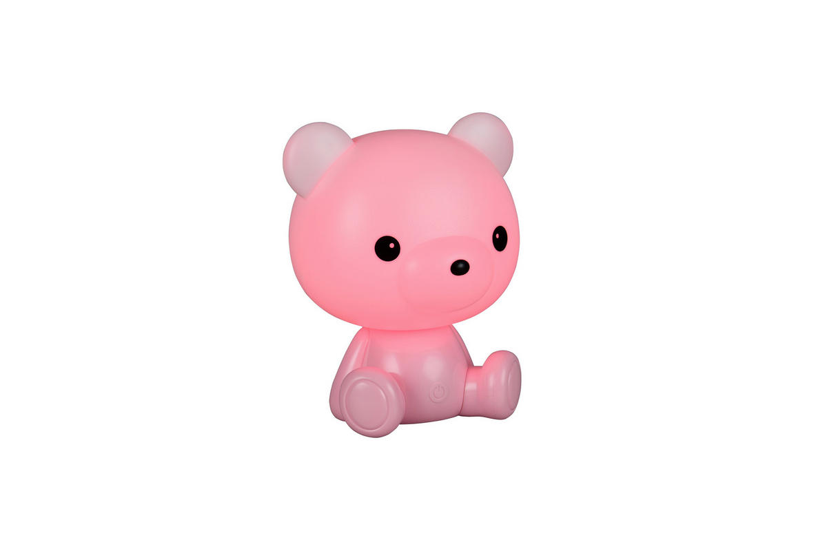 Reality LED Tischleuchte CUTIE pink Kunststoff B/H/T: ca. 21x25,5x19 cm 1 Brennstellen Cutie - pink (21,00/25,50/19,00cm) - Reality