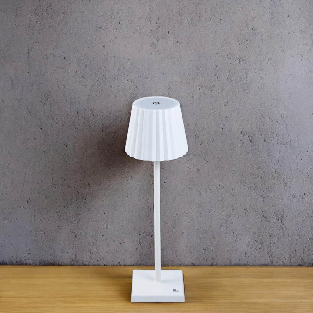 Thumbnail - BERGNER LED-Tischleuchte weiß B/H: ca. 11,6x38 cm