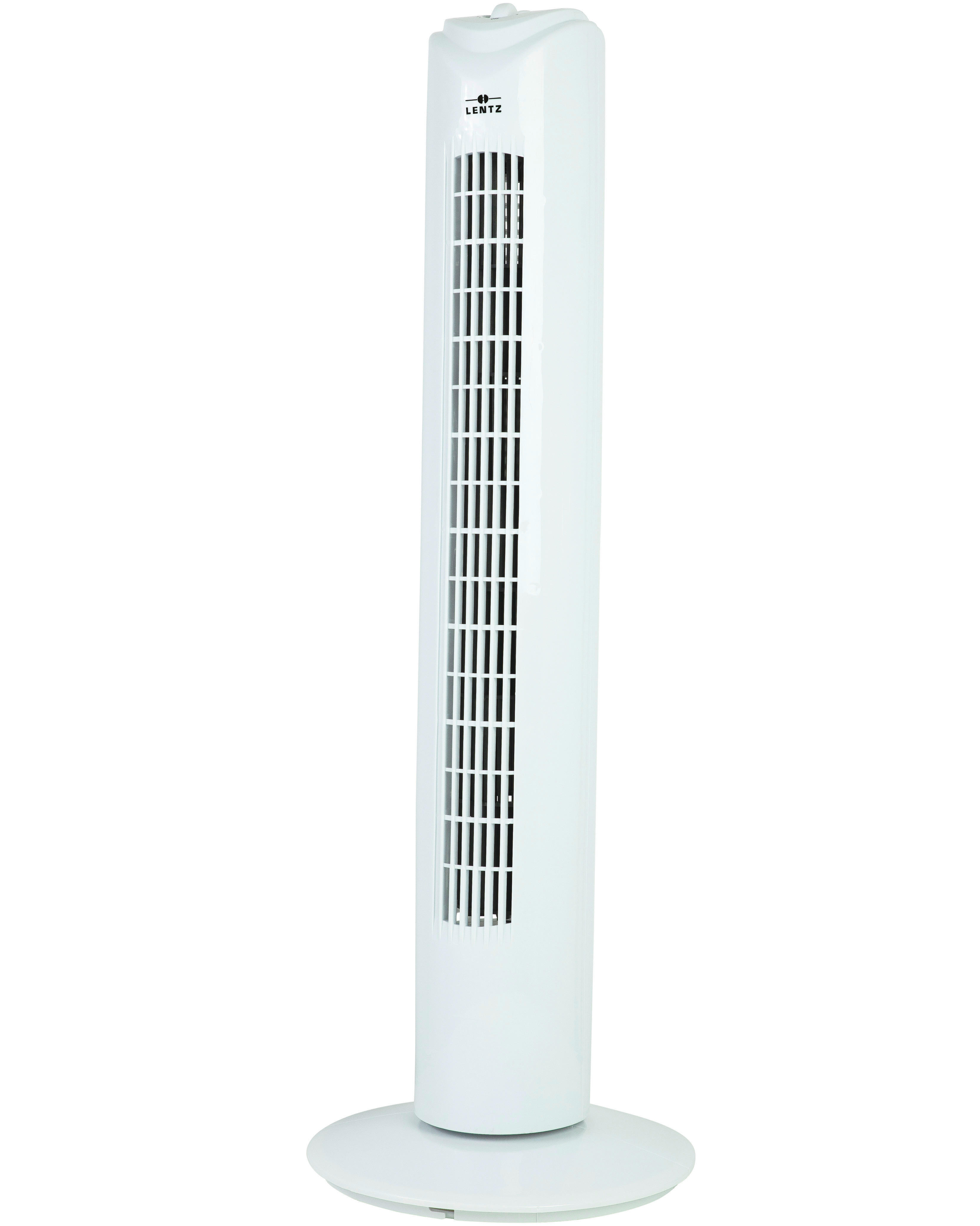 Lentz Turmventilator weiß B/H/L: ca. 16,5x82,5x17 cm Turmventilator 80038 - weiß (17,00/16,50/82,50cm) - Lentz